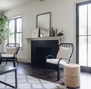 granite fireplace