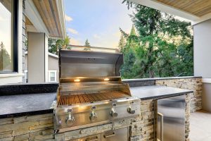 outdoor granite kitchen